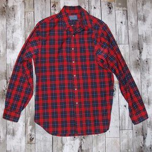 VINTAGE PENDLETON Christmas blouse Plaid button down SIZE Medium
